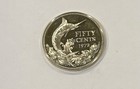 Rare 1972 Bahama Islands Bahamas 50 Fifty Cents Silver Proof Actual Coin Tc728 