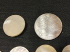 18 Vintage Shank Button Lot Shell Mop Mother Of Pearl 7 8    To 1-3 8   diameter