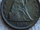 1876 20 Cent Piece Rare Key Date Twenty Cent Piece Xf   Au  Detail Cleaned