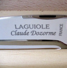 Claude Dozorrme Laguiole Carving Set Original Wood Storage Box Made In France
