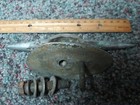 Antique Vintage Nickeled Brass Boat Lifting Bow Eye Ring Cleat 7  Wide