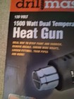 Drillmaster 1500 Watt Dual Temperature Heat Gun  New  120 Volt 63104
