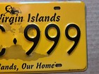 License Plate  U s  Virgin Islands  1999  Nearly A Triple-triple  Cac 999