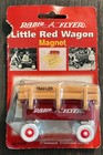 1998 Set Of 4 Radio Flyer Little Red Wagon Fridge Magnets Arjon Mfg Usa