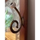 Vintage Pulaski Furniture Wood Framed Wall Mirror With Coat Hanger And Shelf