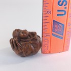 Vintage Japanese Boxwood Netsuke Spider On Gourd Or Nut Signed