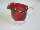 Souvenir Cranberry Glass Mug Kalamazoo Michigan Antique 2 5 