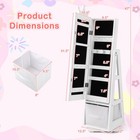 Kids Vanity Set Princess Makeup Dressing Table And Chair Set W  Jewelry Armoire