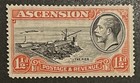 Travelstamps  1934 Ascension Stamps Sg 23 - 14 Perf - Kgv - Mint Mogh