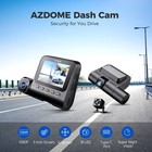 Azdome 3lens Car Dvr Dash Cam Video Recorder 1080p Front Rear Inside Camera V600