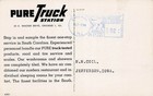 Ulmers Sc South Carolina Pure Truck Station Interstate Terminal Vtg Postcard 2a