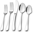 Heavy Duty Silverware Set For 8  40-piece Stainless Steel Flatware Cutlery Se   