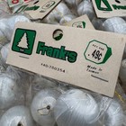Lot 72 Vintage White Satin Ornaments Small  75 Inch