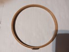Vintage Gibbs 7  Felt Grip Spring Tension Wood Embroidery Hoop Made In Usa 