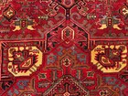 8x10 Vintage Heriz Rug Handmade Oriental Handwoven Antique Old Real Red 8x11 Ft