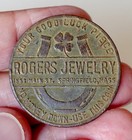Rogers Jewelry Vintage Token Springfield Ma Good Luck Discount Coin 1558 Main St