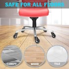 Set Of 5 Office Chair Caster Rubber Swivel Wheels Replacement Heavy Duty 3 Inch