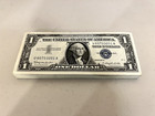 One Consecutive 1957 Dollar Blue Seal Note Silver Certificate Bill  1 Sequential
