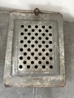 Popcorn Popper Basket With Sliding Top Camp Fire Fireplace Metal Vintage Read