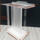 Led Acrylic Church Sacramental Podium 110v-220v Plexiglass Clear Lectern Pulpit