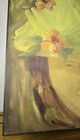 Vintage Mid-century Modern Mcm Oil Painting Portrait  the Sugar Cane Vendor 