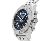 Breitling Chronomat Gmt Steel Auto 47mm Blackeye Blue Dial Watch Ab041012 c835