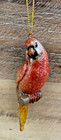 Parrot Bird Miniature Ornament  Polyresin 4 l