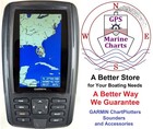 New In Box  Garmin Echomap Plus 44cv Chartplotter Gps Sounder Sonar   Transducer