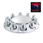 Mw9711 Trp Chrome Front Hub Cap 10-bolt Removeable Center 33 Mm     Steer Axle