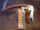 Corkscrew With Cherry Wood Handles Vintage Antique Style