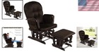 Nursery Glider Chair   Ottoman Set  Brown