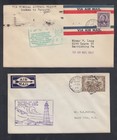 Set Of 4 Early Canada 1928-29 Ffc s W  Airmail Labels Used
