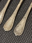 Vintage French Christofle Silver Plate Forks  rubans  Set Of 4