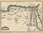 Antique Map  egitto   egypt  Francesco Rossi  1760