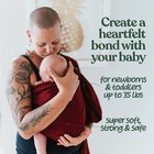 Luxury Ring Sling Baby Carrier  Soft Linen Blend Baby Sling  Baby Wrap  Wear    