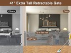 Retractable Baby Gate 120 Inch Btxon Extra Wide Mesh Baby Gates 41  Extra Tall