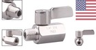 1 4 Inch Stainless Steel Ball Valve Npt Female Male Thread Connector