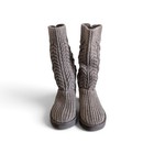 Ugg Gray Classic Cardi Cable Knit Boots     Size 7