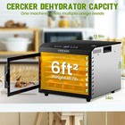 Food-dehydrator Machine 7 Stainless Steel Trays  6ft   Jerky Dehydrator 120v