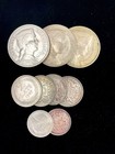 Vintage Lot Of Latvia Silver   Non Silver Coins Circa 1920 s