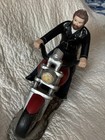 Rare  large Biker On Harley Davidson Motorcycle China-resin Figurine