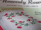 Vintage Heavenly Rose Applique Quilt Top Kit -bucilla  1320 - 84  X 100 