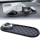 Multifunction Car Anti-slip Mat  2025 New Rotatable Anti Skid Car Silver