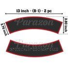 Custom Embroidery Top   Bottom Rocker Motorcycle Biker Sew On Patch 13   b-1 