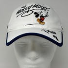 Vintage 90s Mickey Mouse Disneyland Hat Cap Walt Disney Goofy Strapback White