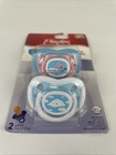 Vintage Playtex Binky Latex Pacifiers 0-24 Months 2 Pack Flowers   Clouds New