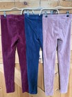 Jcrew Crewcuts Lot Of 3 Girls  Size 12 Velour Slim Leggings