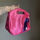 Curlformers Spiral Rollers Pink Purple Storage Bag Plastic Fabric