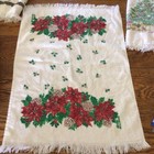 Lot Of 9 Vintage Cannon Kitchen Dish Hand Towel Christmas Made In Usa Santa Tree