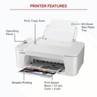 Canon Pixma Ts3722 Wireless All-in-one Inkjet Printer For Home Office